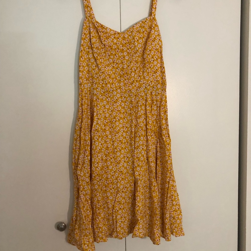 Old Navy Yellow Floral Cami Dress